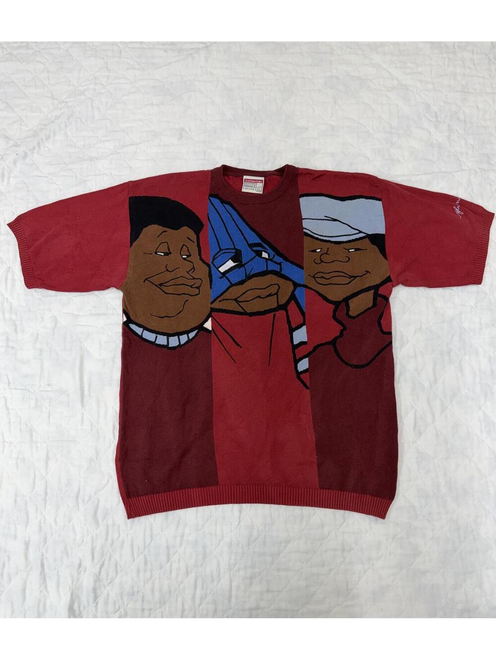 Vintage Y2k Platinum FUBU Fat Albert Knit Sweater